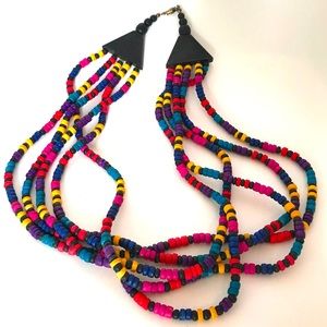 Vintage Colorful Beaded Necklace ❤️